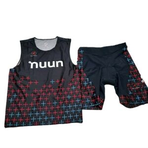 Pactimo Womens Cycling 2 Piece Tank And Shorts Set Nuun Graphic Padded XXL 2XL